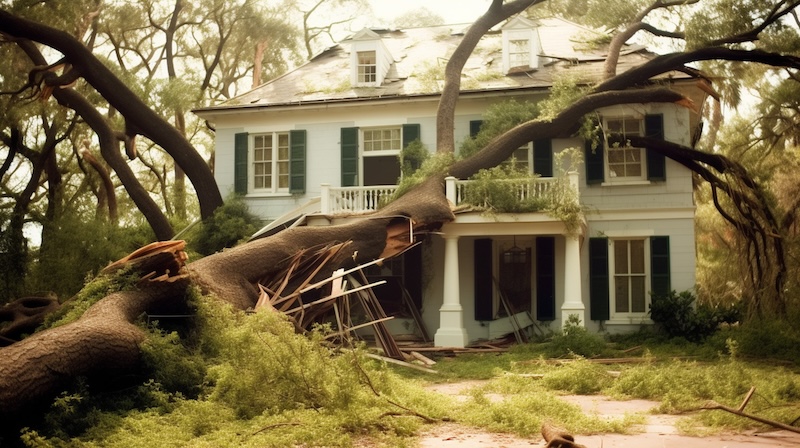 Storm Damaged Roof